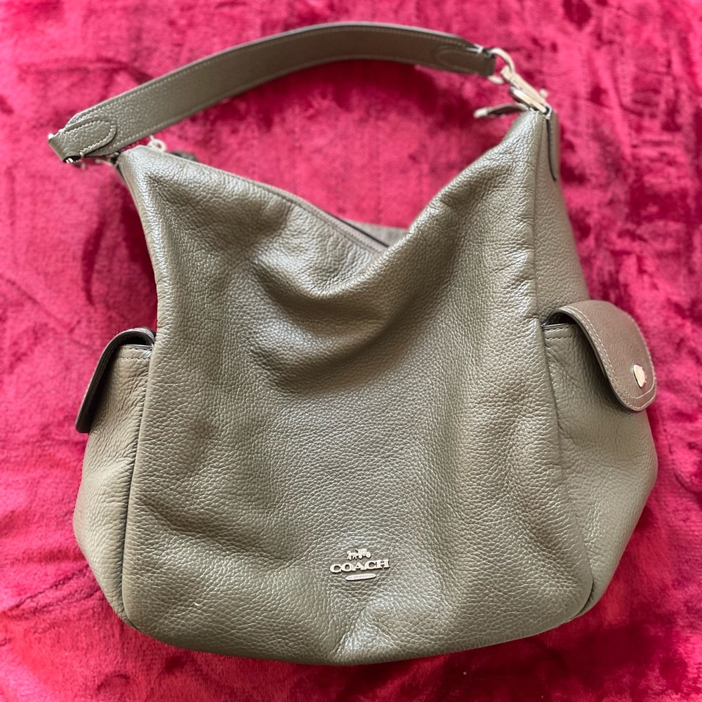 COACH Olive Green “Pennie”Shoulder Bag